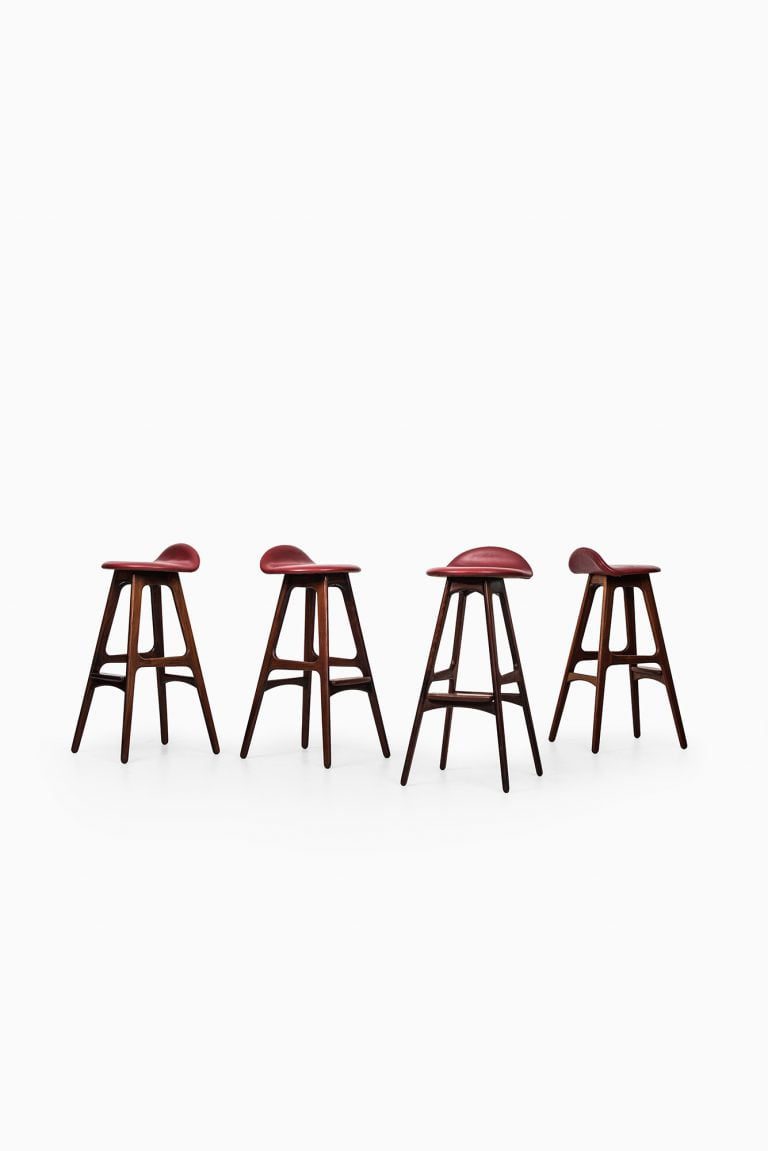 Erik Buch bar stools model OD-61 in rosewood at Studio Schalling