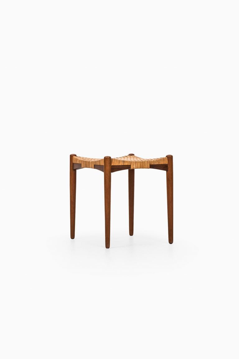 Aksel Bender Madsen & Ejnar Larsen stool in teak at Studio Schalling