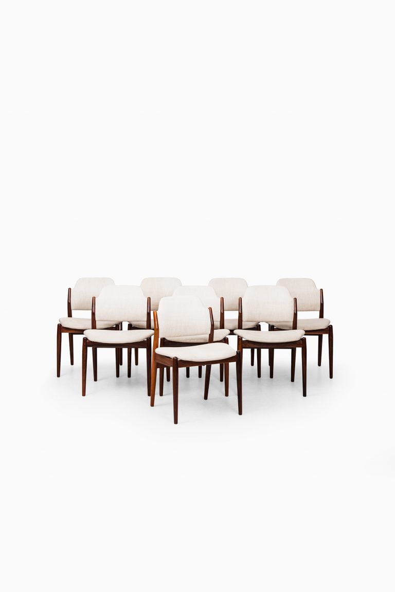 Arne Vodder dining chairs model 462 at Studio Schalling