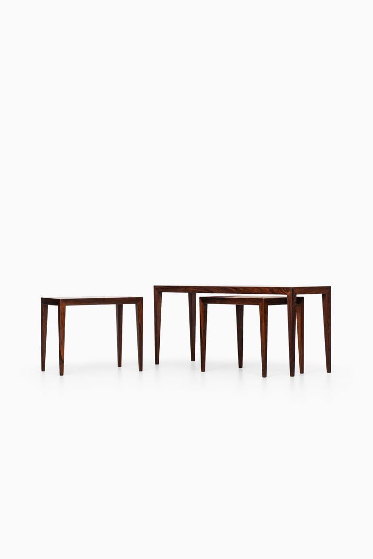 Severin Hansen nesting tables in rosewood at Studio Schalling