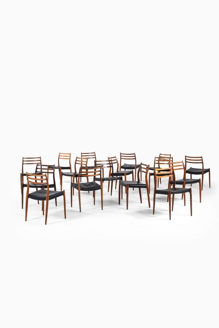 Niels O. Møller dining chairs model 78 at Studio Schalling