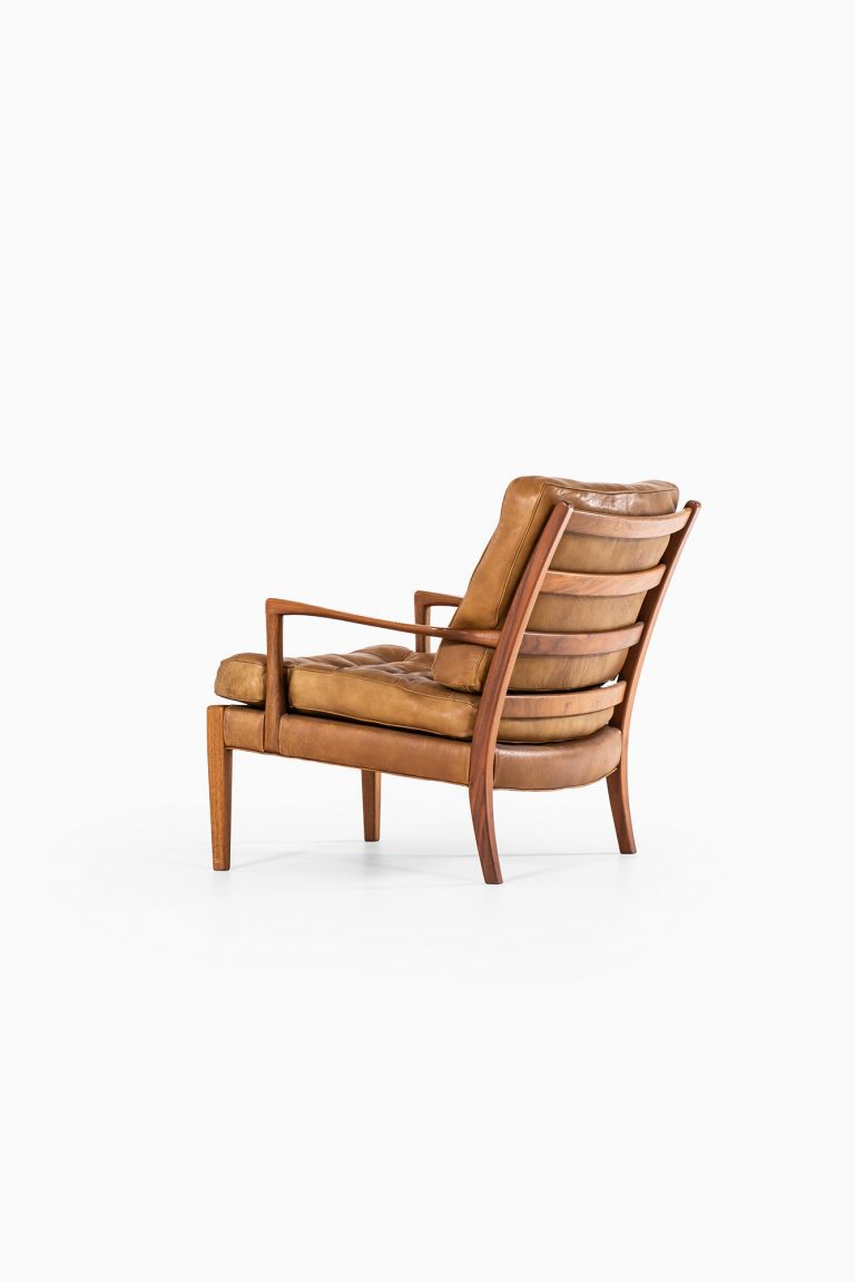 Arne Norell easy chair model Löven in walnut at Studio Schalling