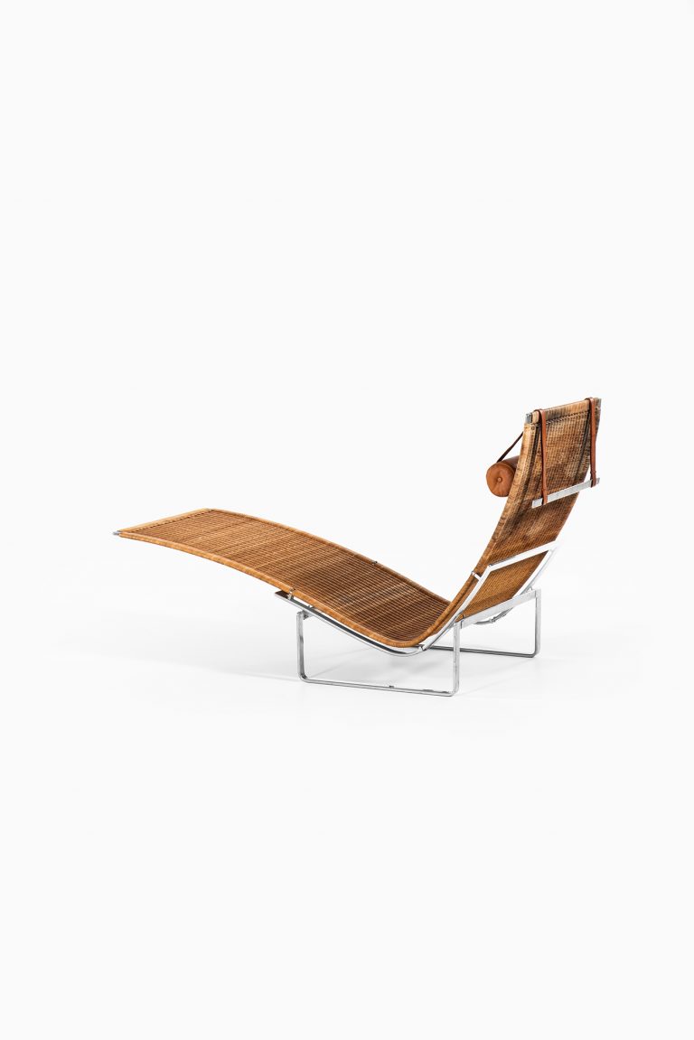 Poul Kjærholm PK-24 lounge chair in rattan at Studio Schalling