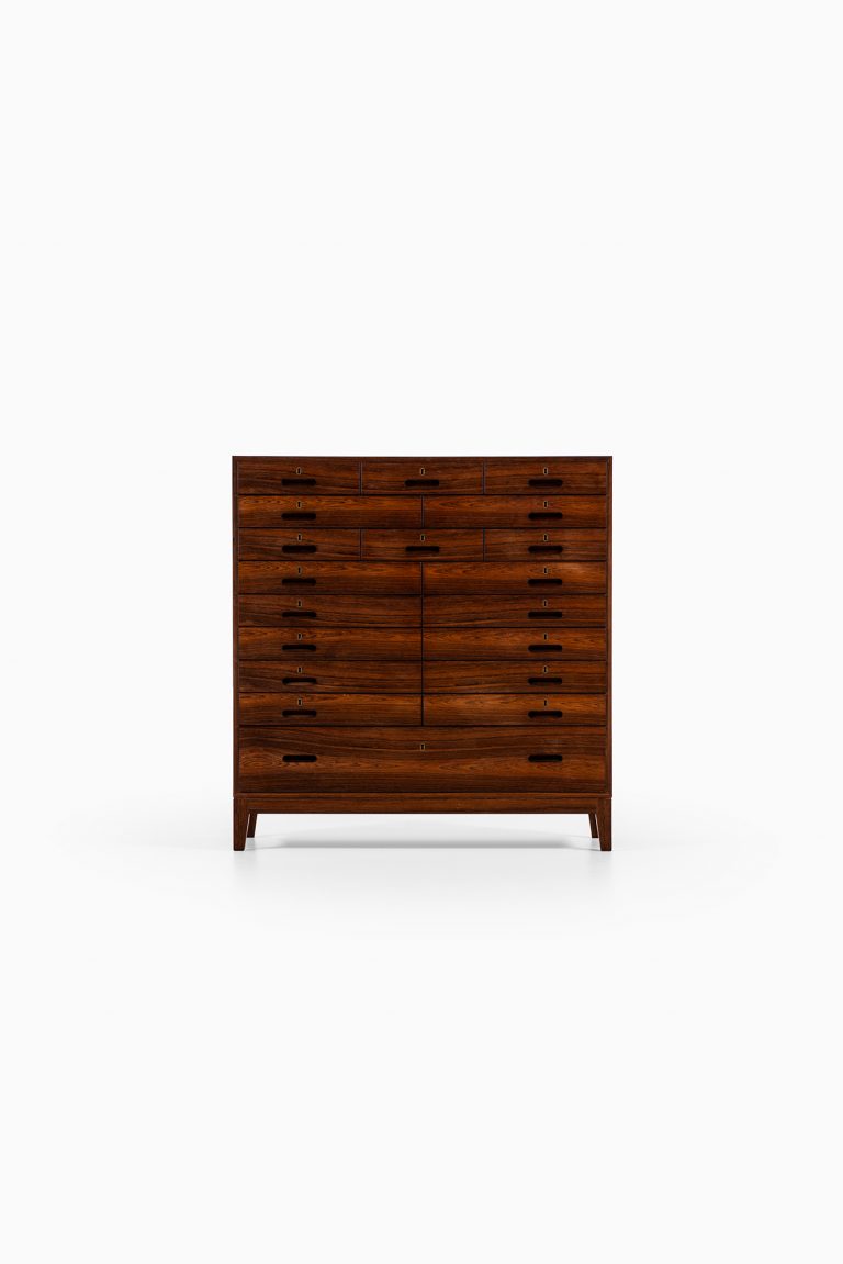 Kai Winding bureau in rosewood and brass at Studio Schalling