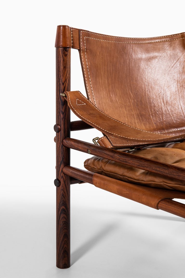 Arne Norell Sirocco easy chairs in rosewood at Studio Schalling