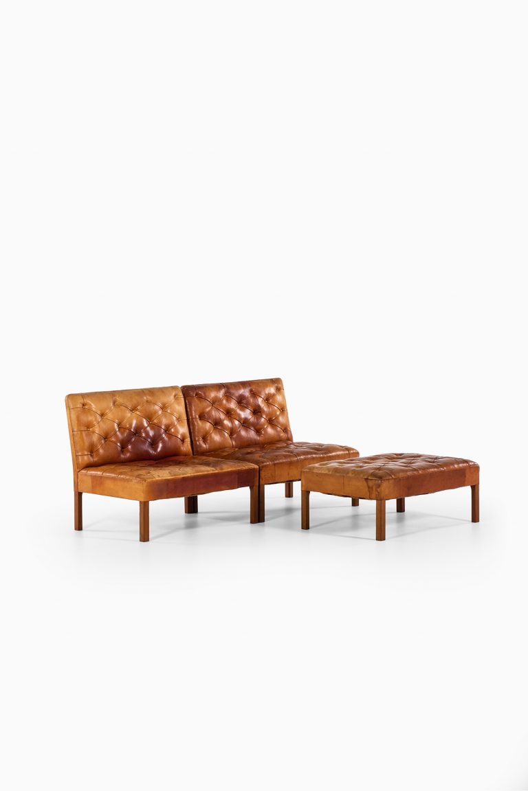 Kaare Klint Addition sofas in niger leather at Studio Schalling