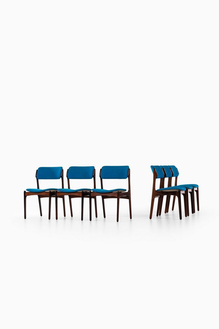 Erik Buch OD-49 dining chairs in rosewood at Studio Schalling
