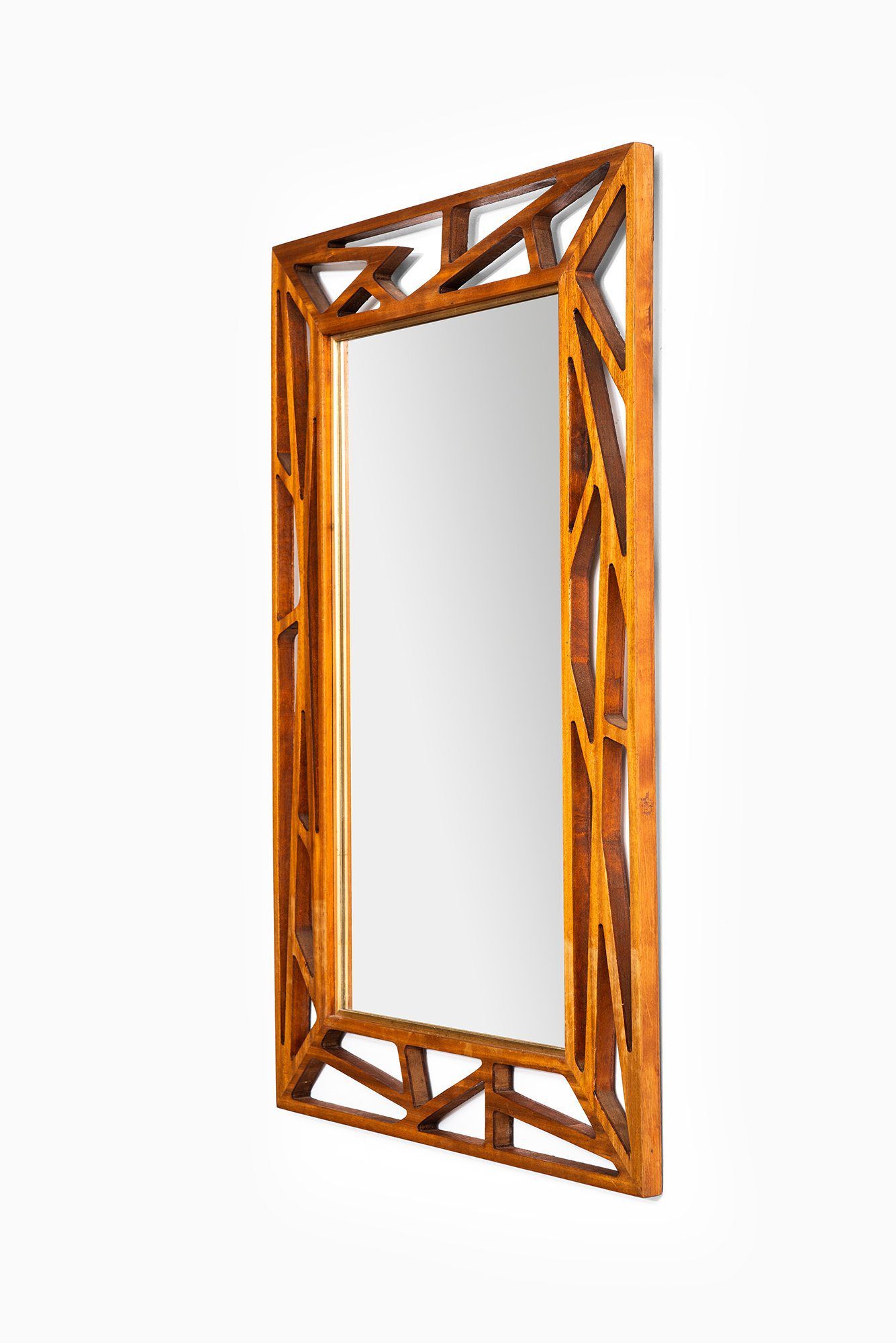 Yngve Ekström attributed mirror in mahogany at Studio Schalling
