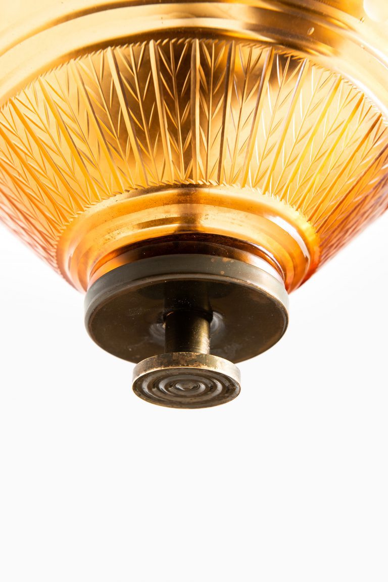Edward Hald ceiling lamp by Orrefors at Studio Schalling