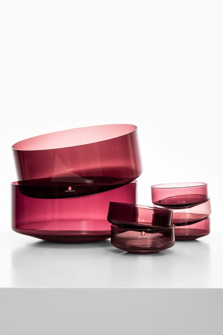 Timo Sarpaneva glass bowls by Iittala at Studio Schalling