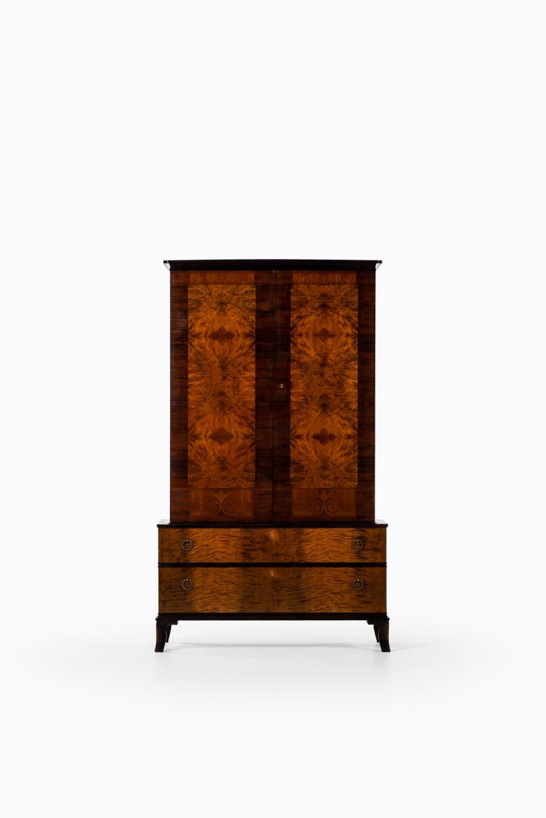 Erik Chambert cabinet in rosewood and flamed birch at Studio Schalling
