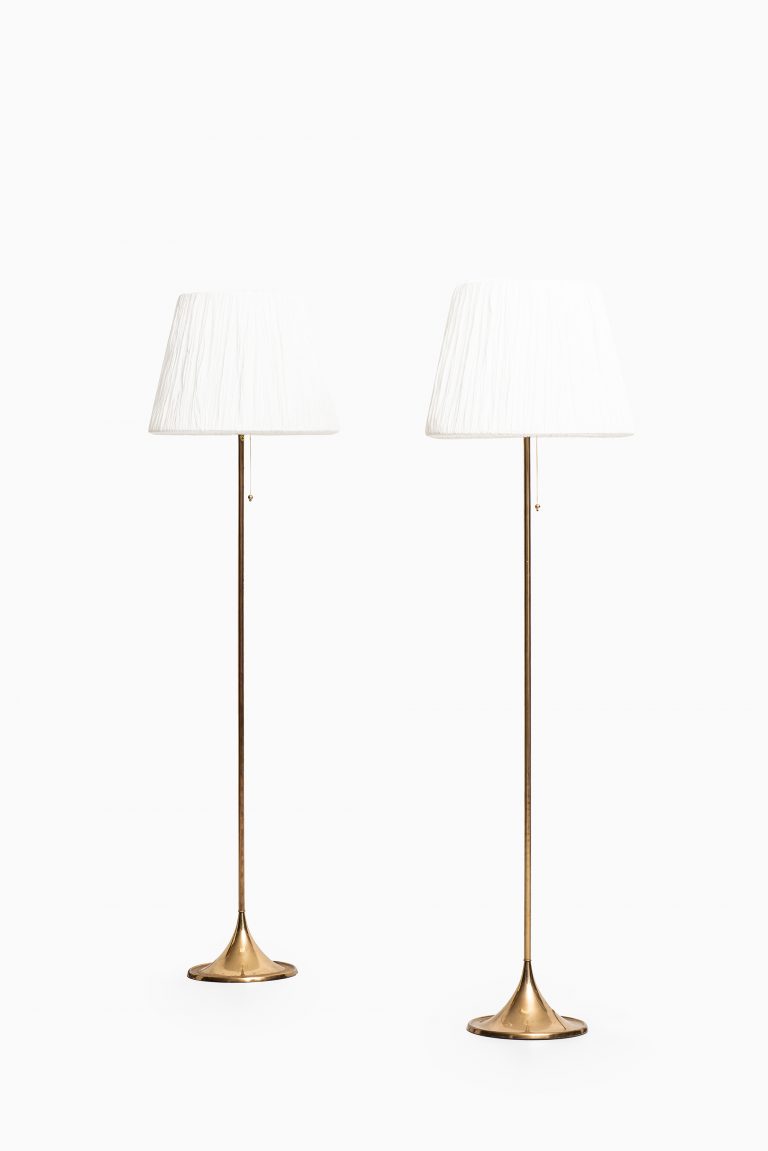 Pair of floor lamp model G-025 by Bergbom at Studio Schalling
