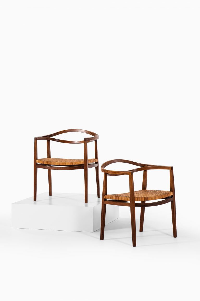 Ole Gjerløv-Knudsen armchairs in rosewood at Studio Schalling