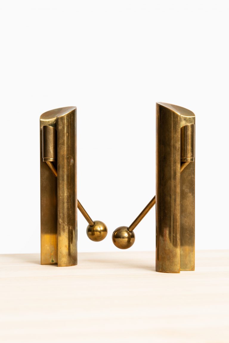 Pierre Forsell candlesticks by Skultuna at Studio Schalling