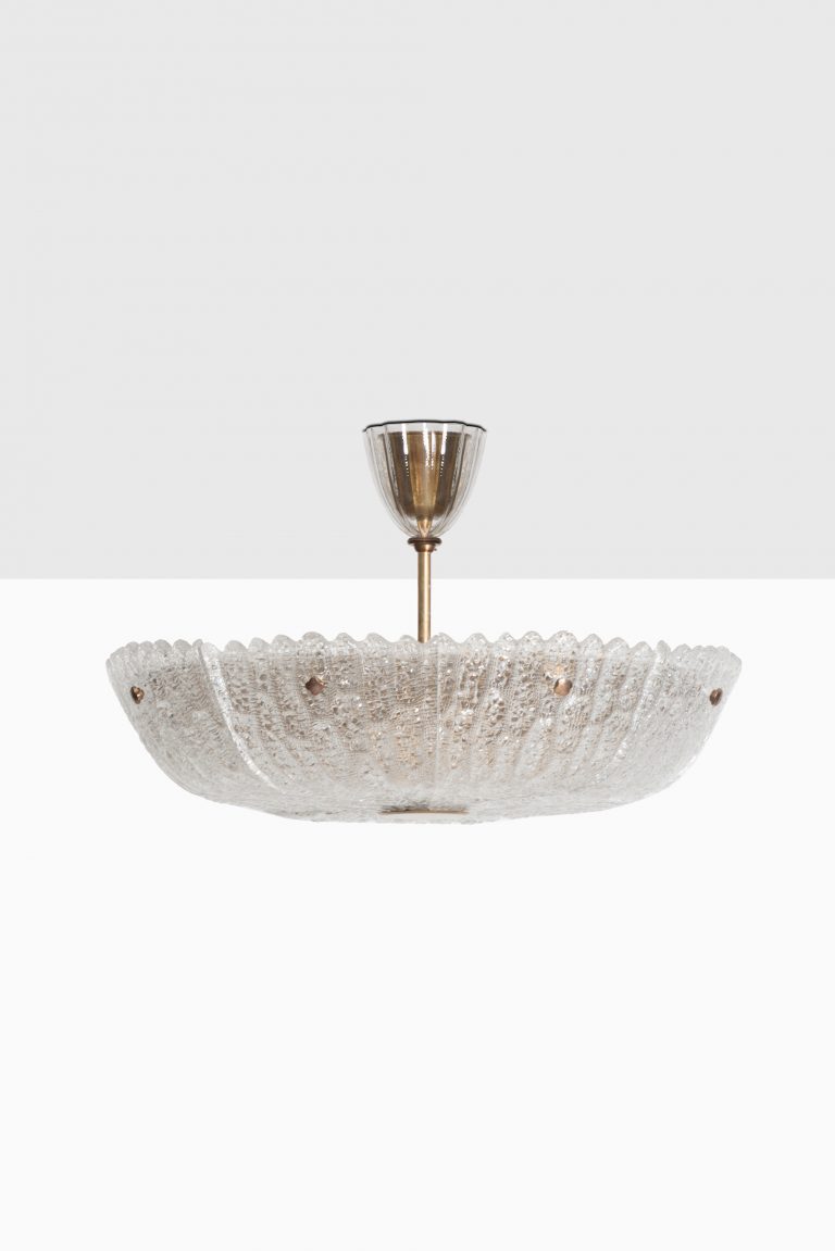 Carl Fagerlund ceiling lamp by Orrefors at Studio Schalling