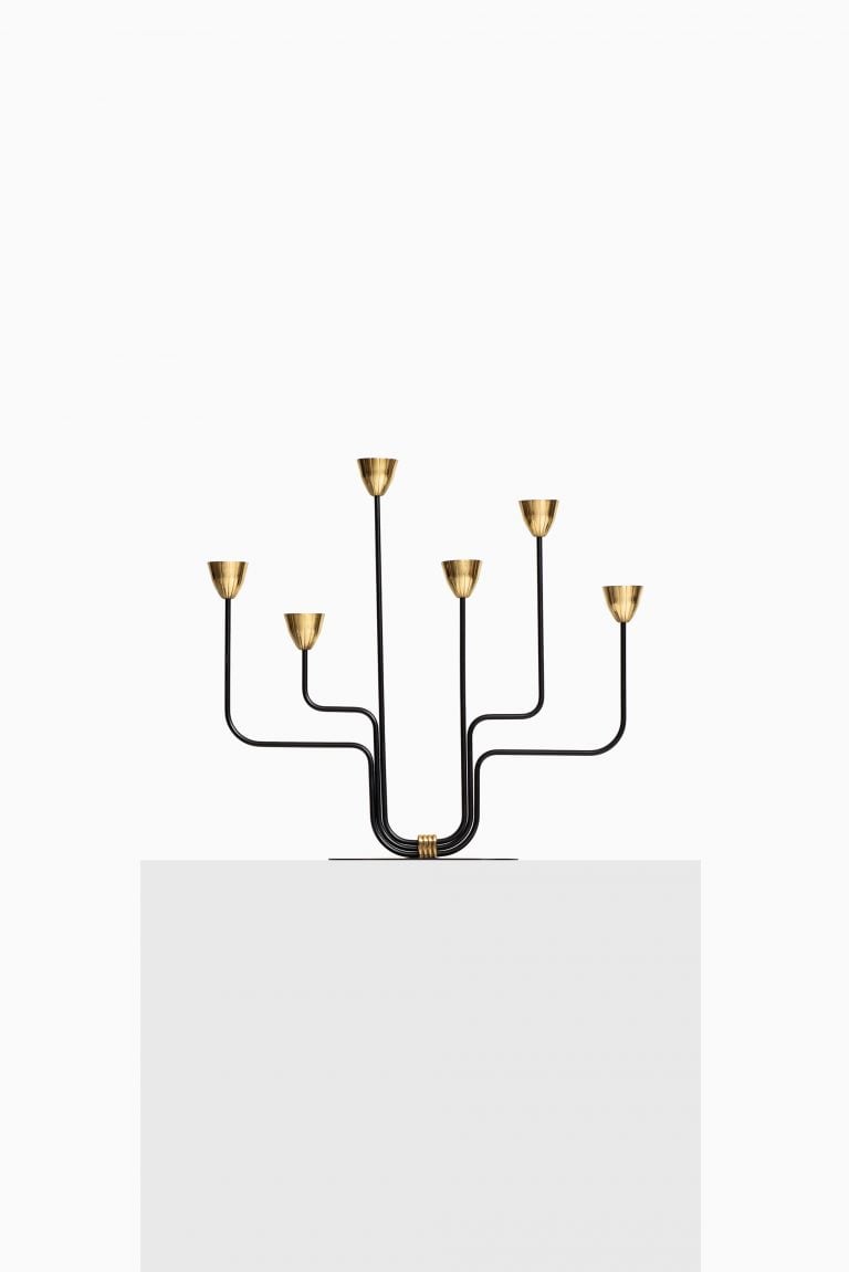 Gunnar Ander candlestick by Ystad metall at Studio Schalling