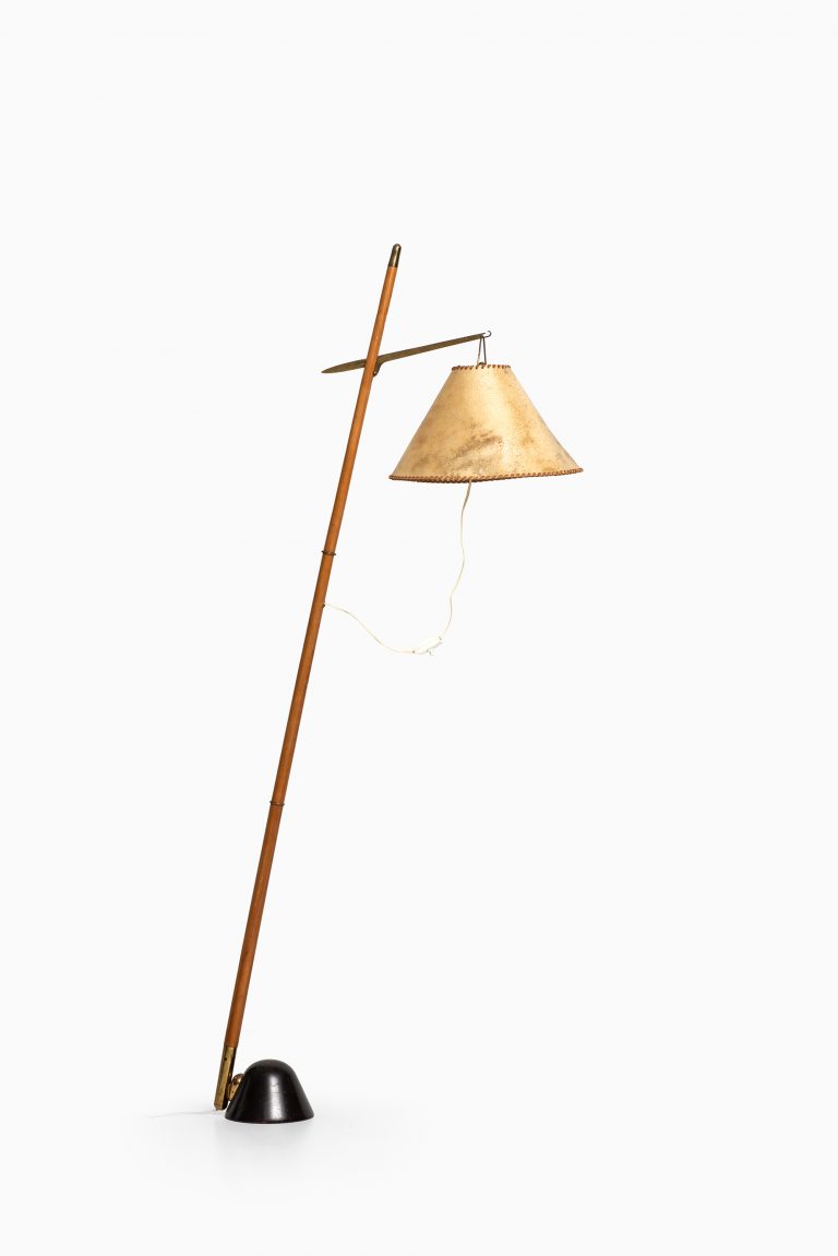 J.T Kalmar very rare floor lamp in brass at Studio Schalling
