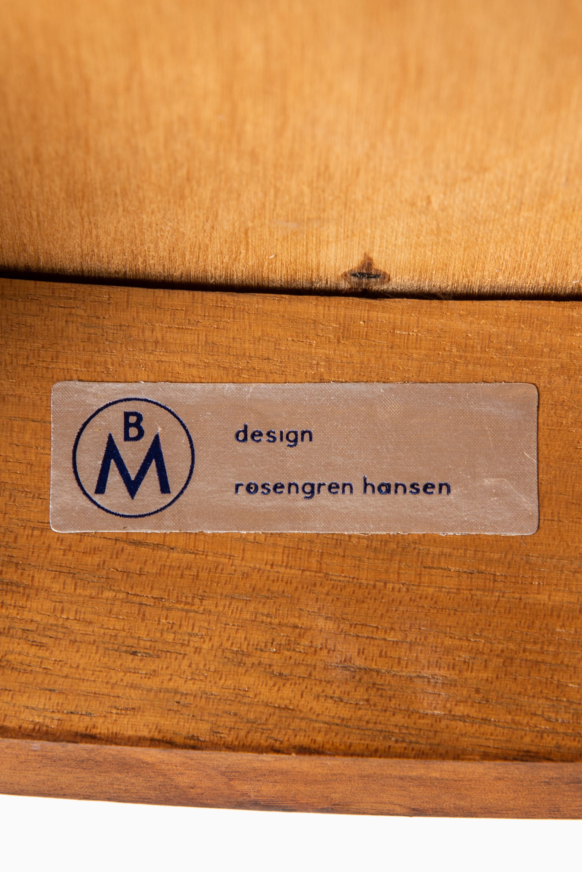 Henry Rosengren Hansen bar stools in teak at Studio Schalling