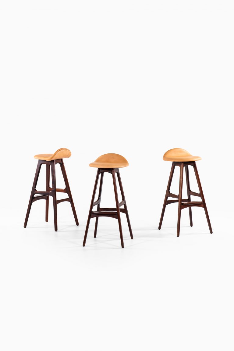 Erik Buch bar stools model OD-61 in rosewood at Studio Schalling
