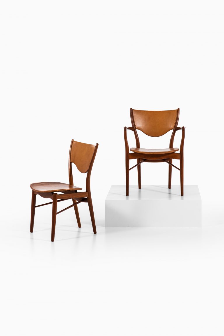 Finn Juhl dining chairs model BO-63 & BO-72 at Studio Schalling