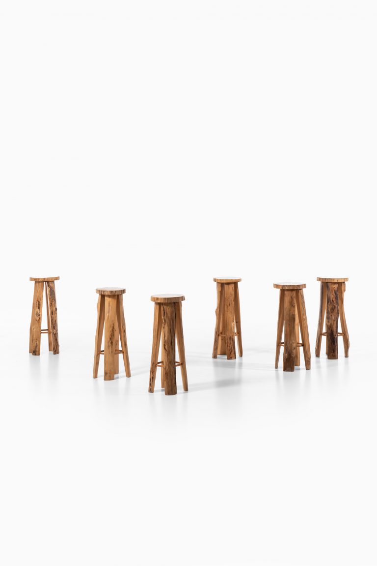 Sigvard Nilsson bar stools in poplar at Studio Schalling