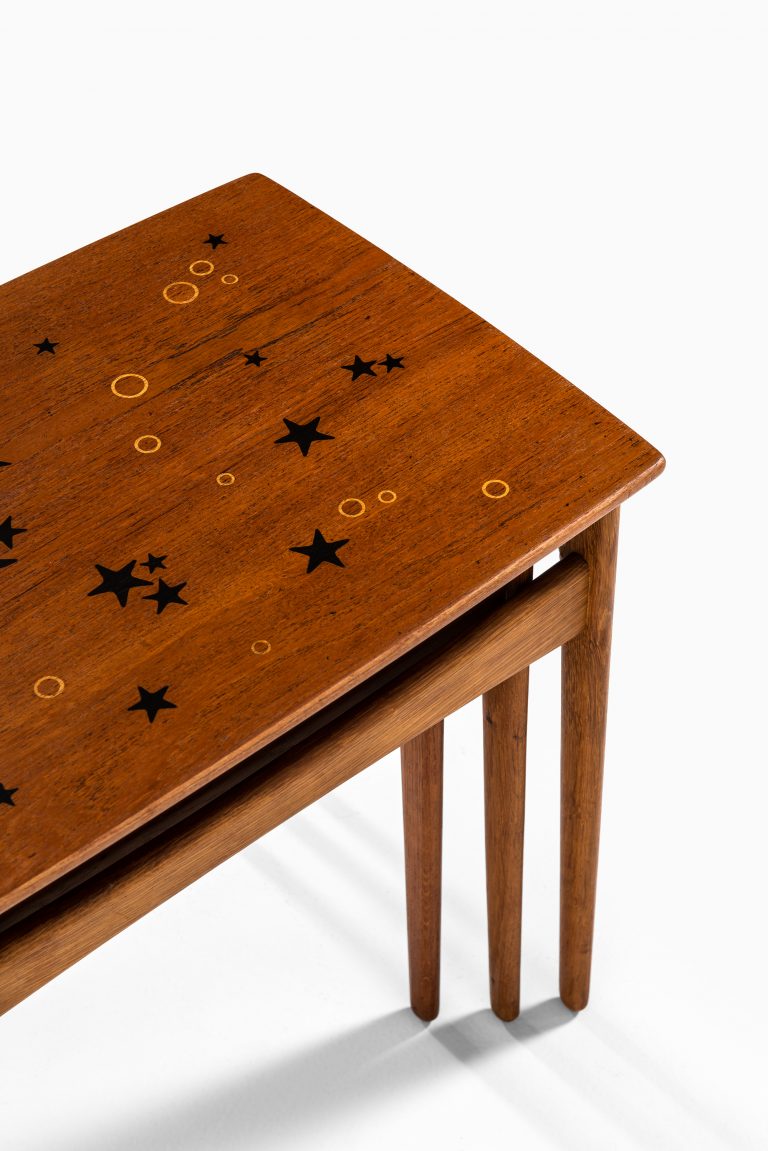 Svend Aage Madsen nesting tables in teak at Studio Schalling