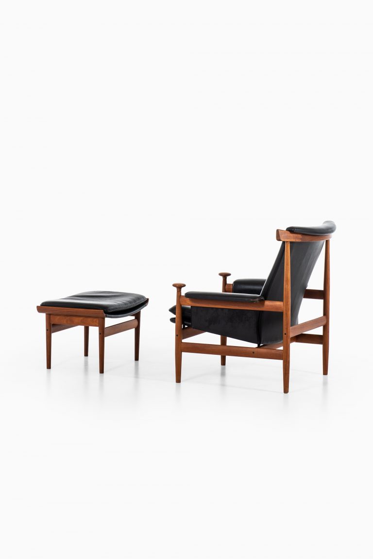 Finn Juhl Bwana easy chair with stool at Studio Schalling