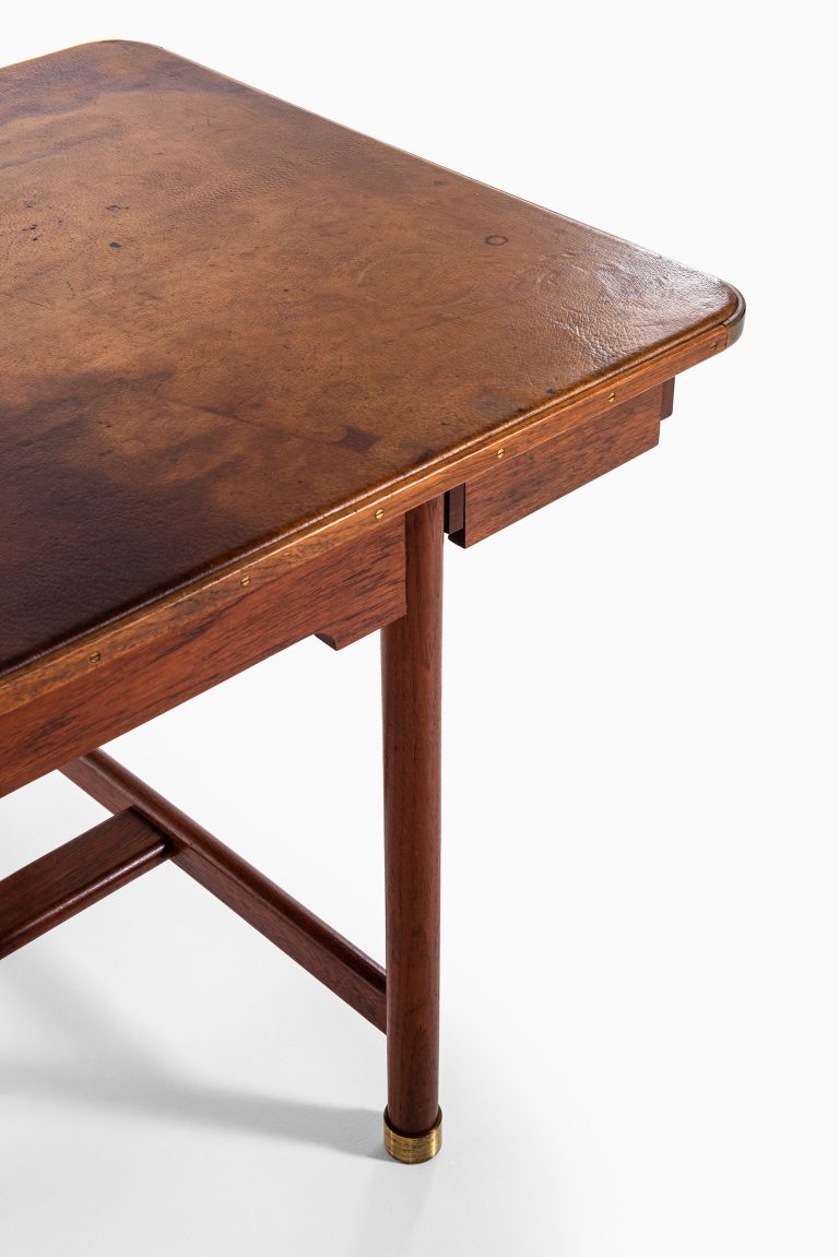 Mogens Koch desk with pigskin leather top at Studio Schalling