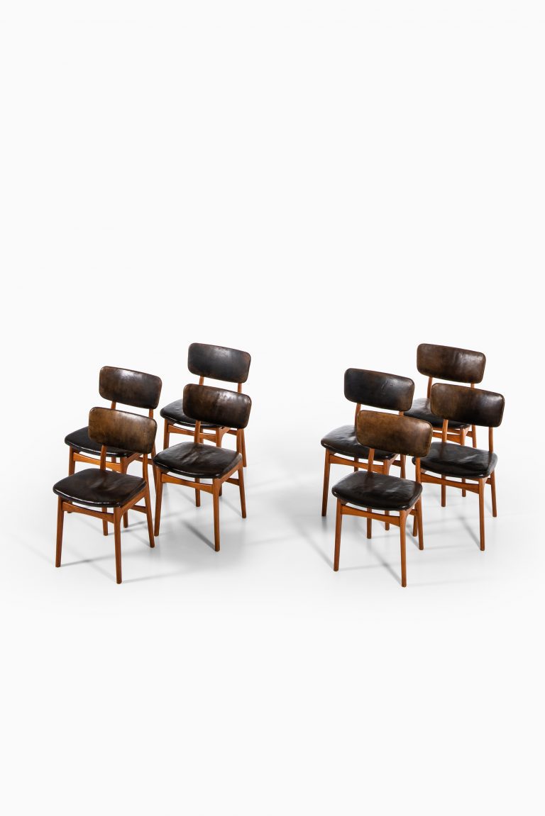 Gustav Bertelsen dining chairs in mahogany at Studio Schalling