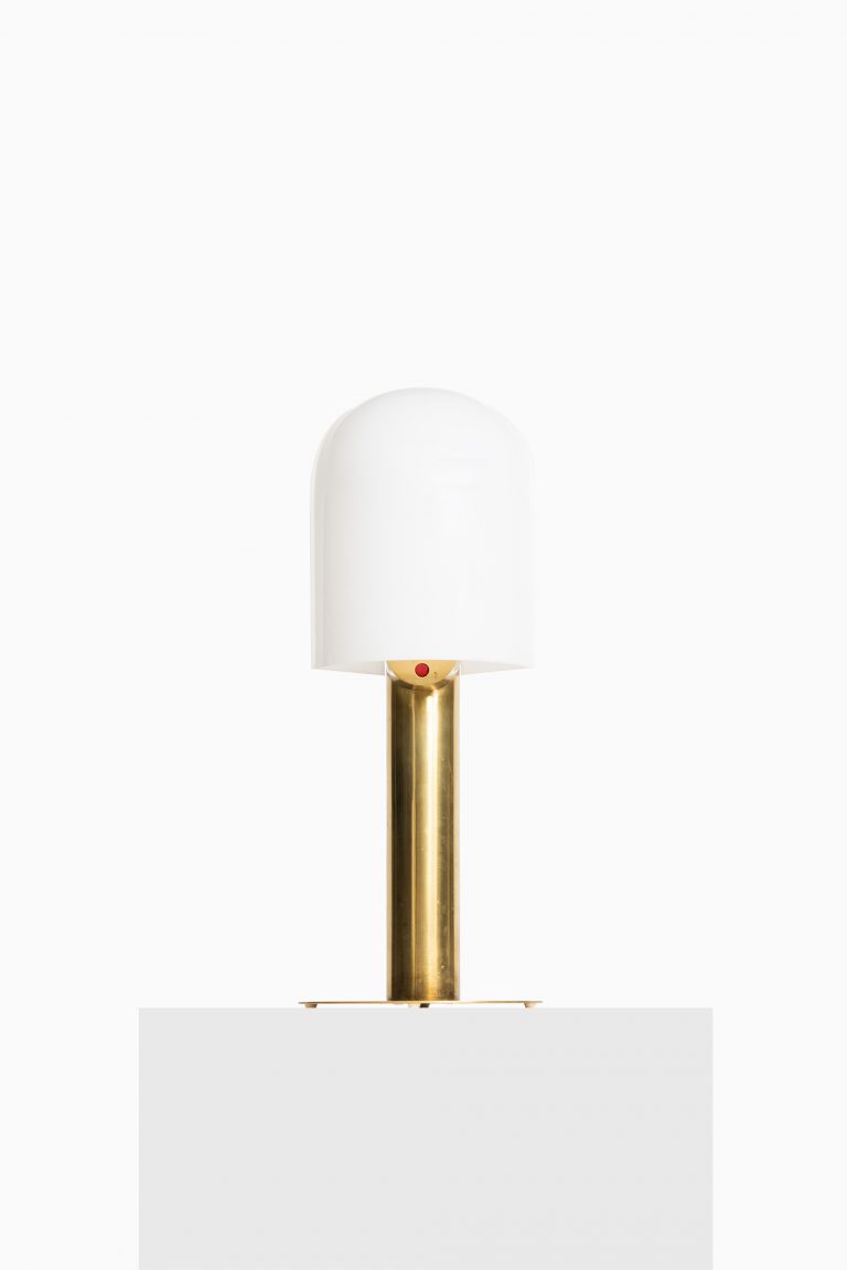 Reima Pietilä table lamps in brass and acrylic at Studio Schalling