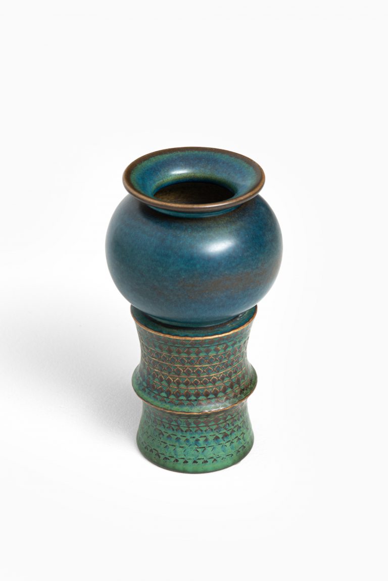 Stig Lindberg ceramic vase by Gustavsberg at Studio Schalling