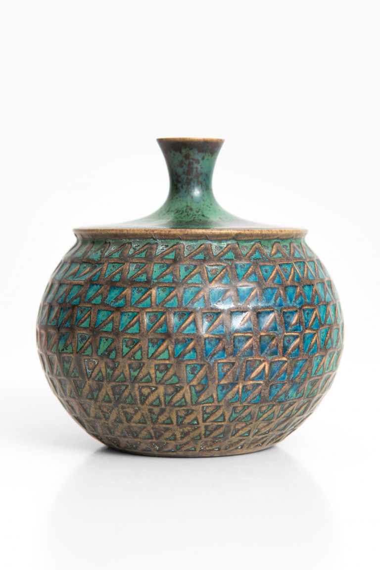 Stig Lindberg ceramic vase by Gustavsberg at Studio Schalling