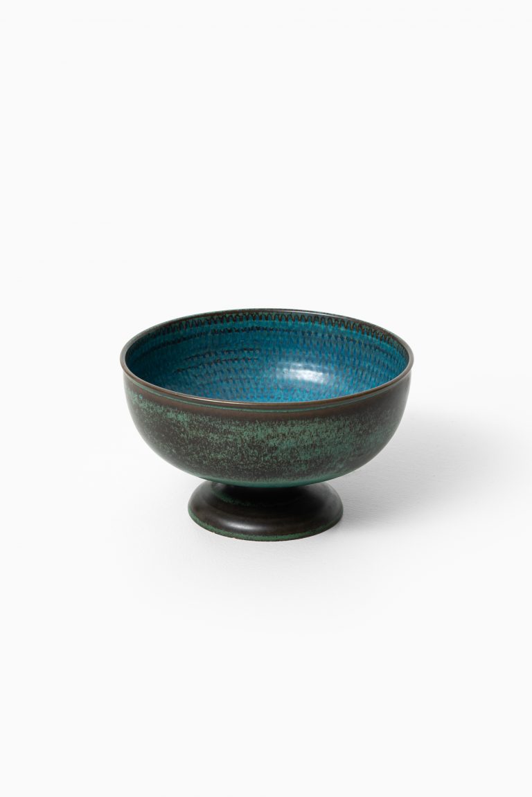 Stig Lindberg ceramic bowl by Gustavsberg at Studio Schalling
