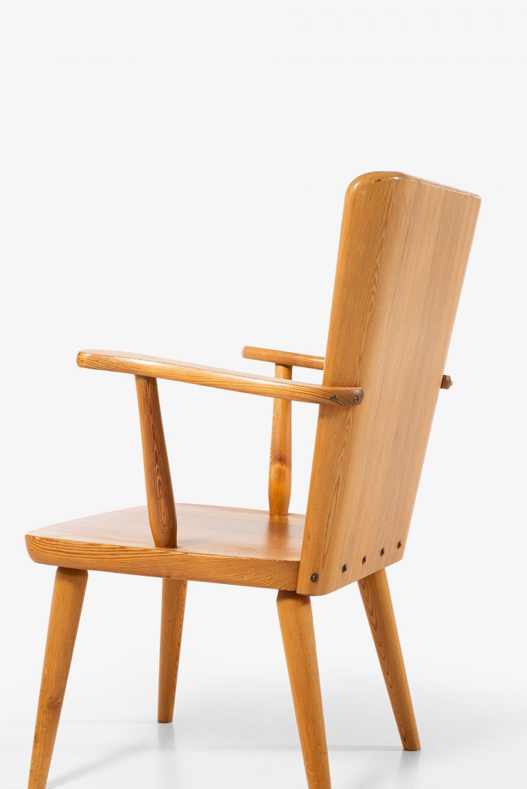 Göran Malmvall armchairs in solid pine at Studio Schalling