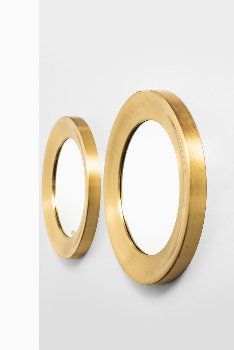 Glas mäster mirrors model 133 in brass at Studio Schalling