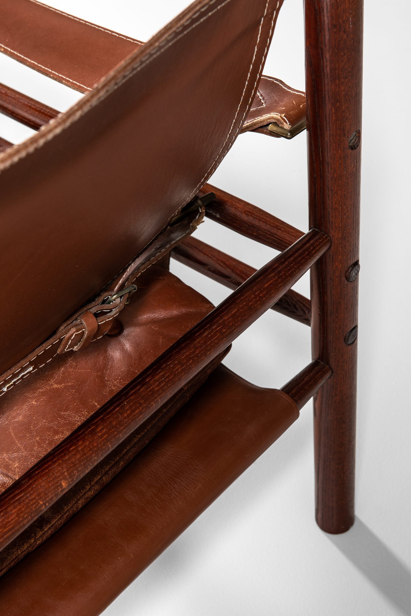 Arne Norell Sirocco easy chairs in brown leather at Studio Schalling