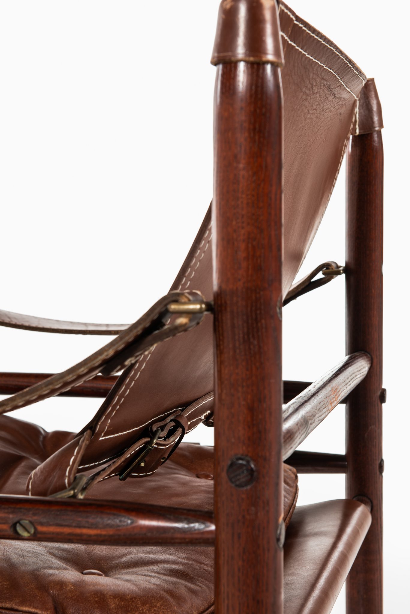 Arne Norell Sirocco easy chairs in brown leather at Studio Schalling