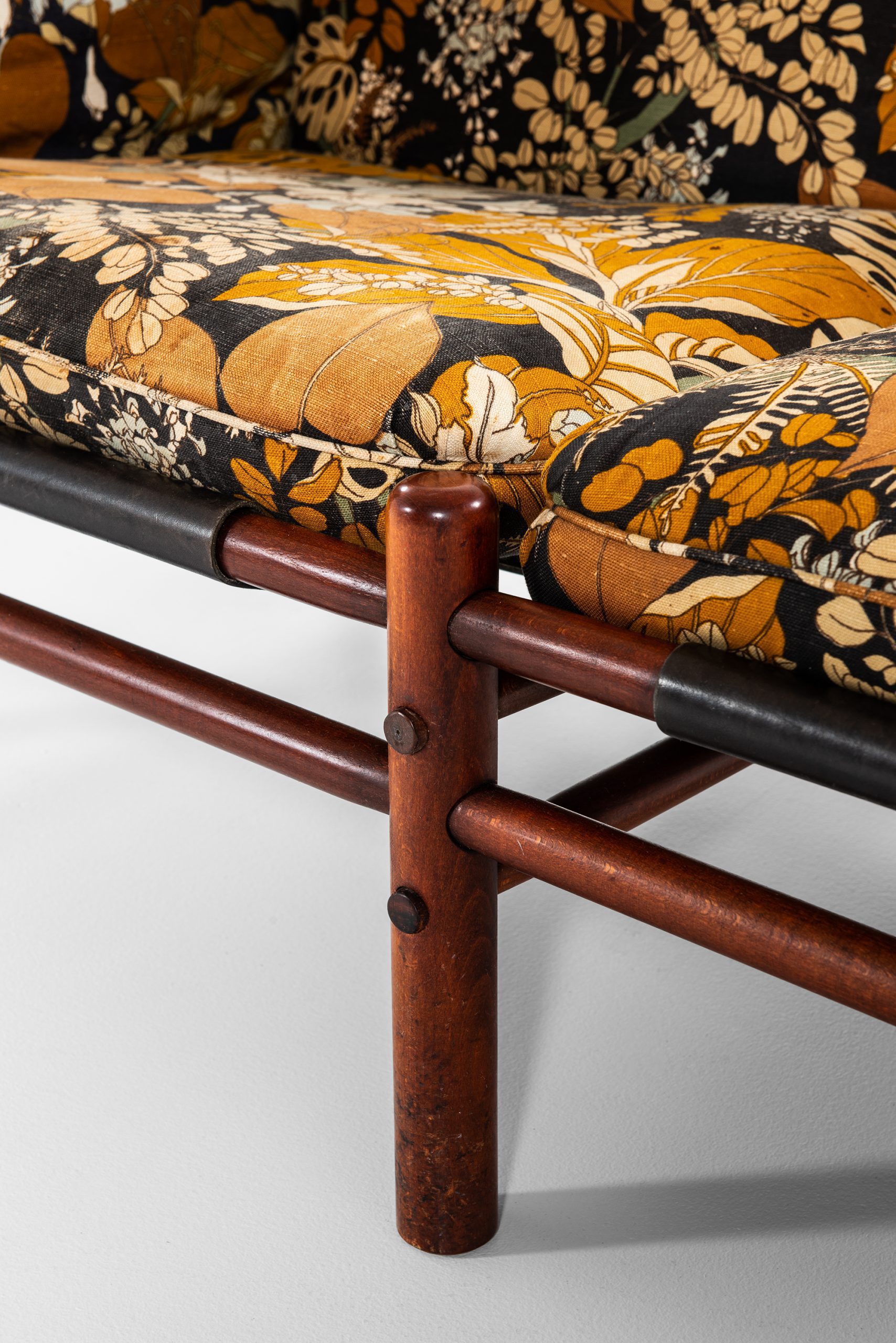 Arne Norell Ilona sofa in floral fabric at Studio Schalling