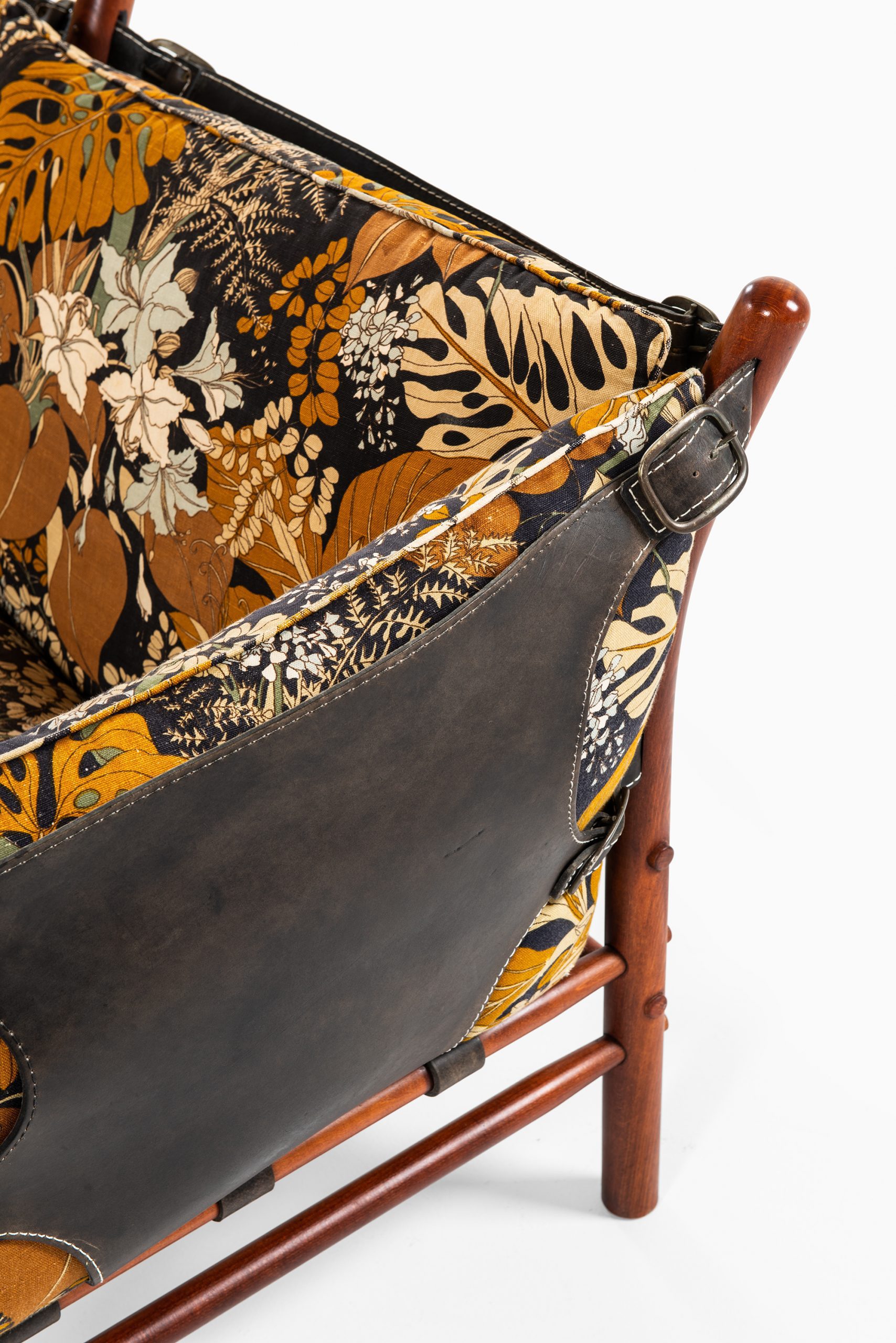 Arne Norell Ilona sofa in floral fabric at Studio Schalling