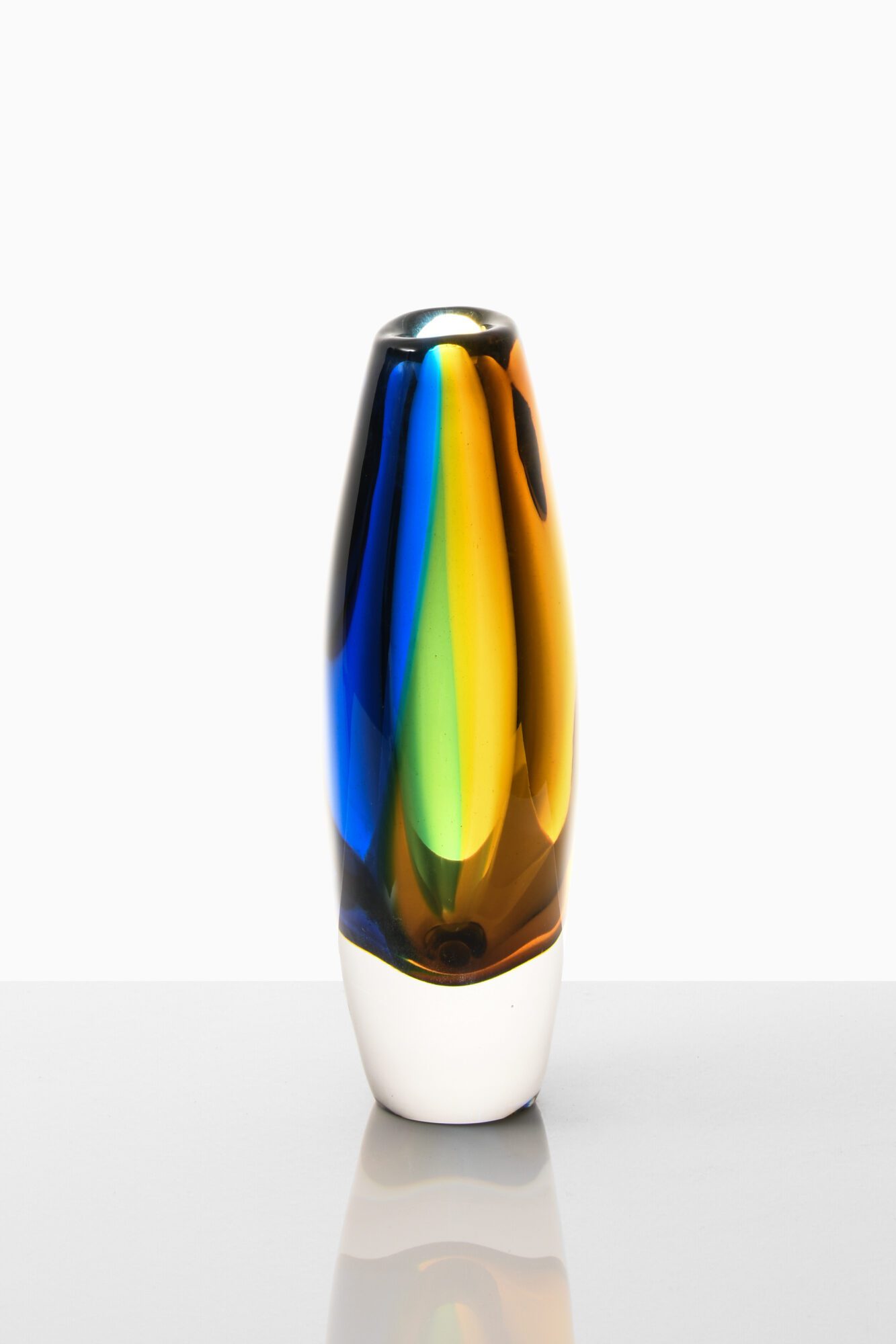 Vicke Lindstrand glass vase by Kosta at Studio Schalling