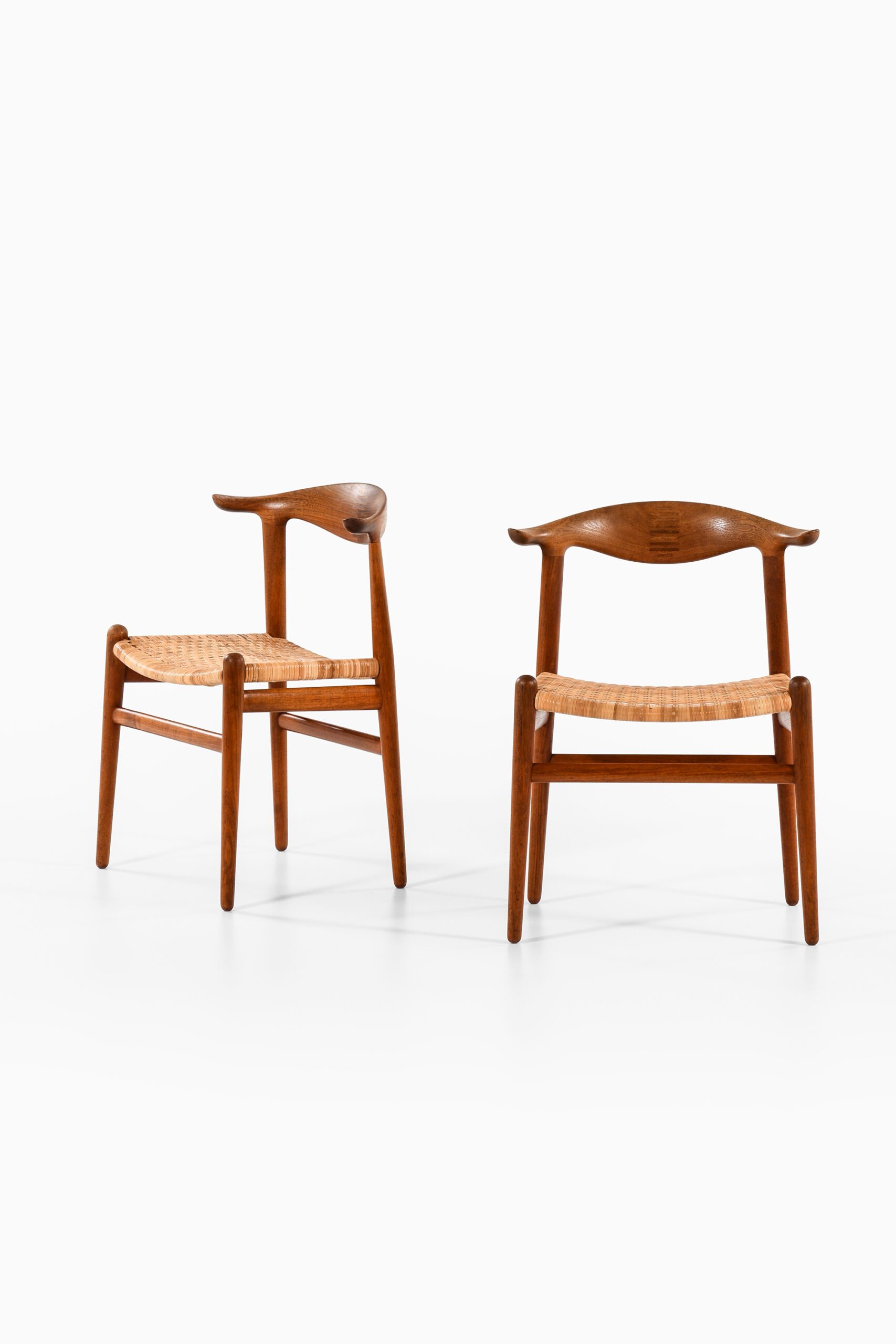 Hans Wegner JH-505 armchairs in teak at Studio Schalling