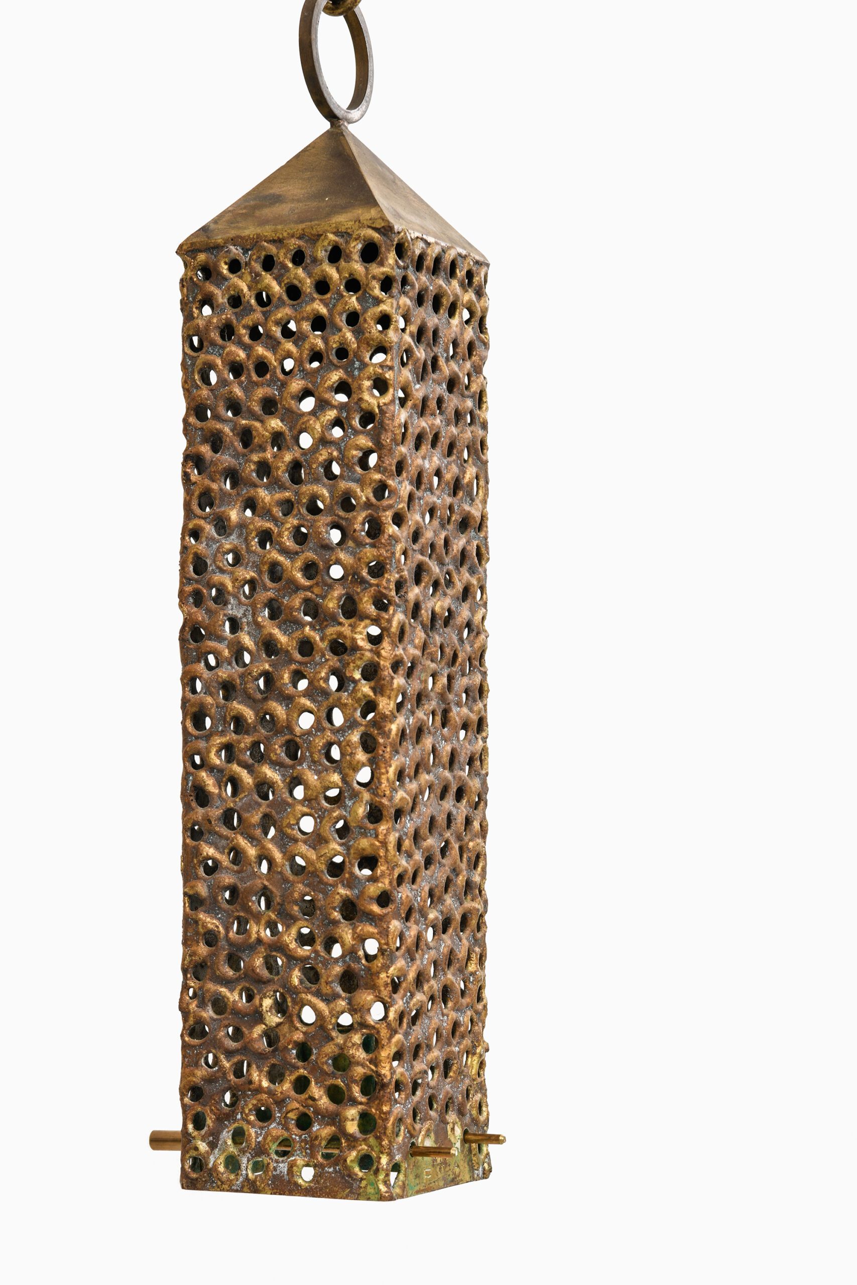 Pierre Forsell lantern in brass at Studio Schalling