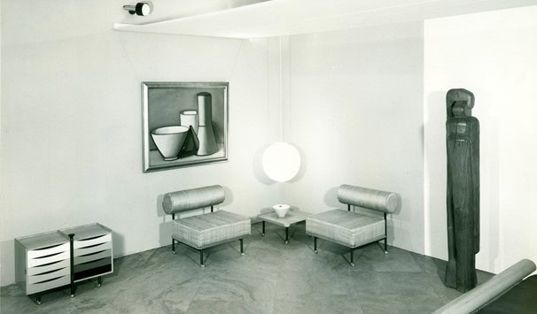 Furniture by Finn Juhl exhibited at the Cabinetmakers’ Guild Exhibition in 1961