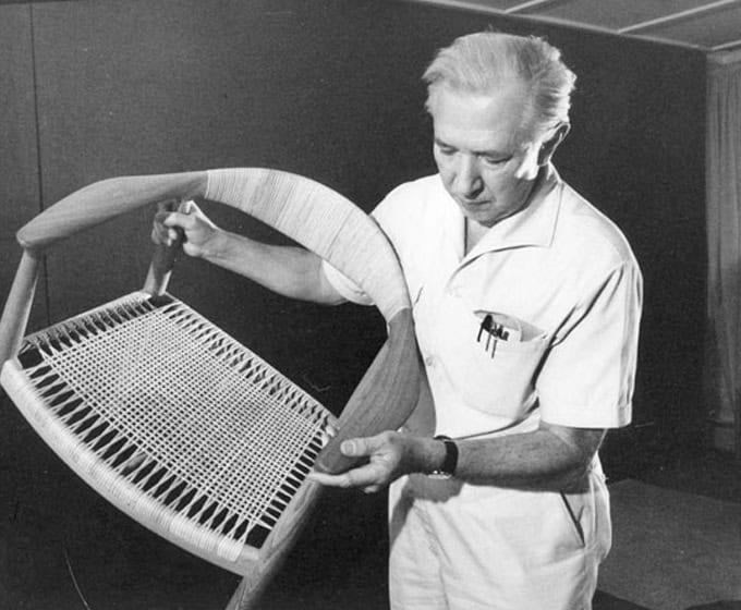 Hans J. Wegner examining The Chair